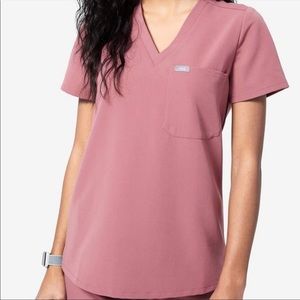 FIGS Mauve Catarina One-Pocket Scrub Top
